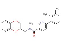 N-(2,3-dihydro-1,4-benzodioxin-2-ylmethyl)-6-(2,3-dimethylphenyl)-N-methylnicotinamide