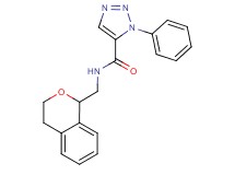 N-(3,4-dihydro-1H-isochromen-1-ylmethyl)-1-phenyl-1H-1,2,3-triazole-5-carboxamide
