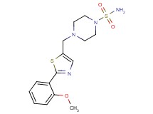 4-{[2-(2-methoxyphenyl)-1,3-thiazol-5-yl]methyl}piperazine-1-sulfonamide