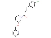 2-[({1-[4-(4-chlorophenyl)butanoyl]-3-piperidinyl}oxy)methyl]pyridine