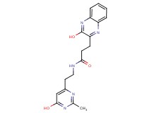 N-[2-(6-hydroxy-2-methyl-4-pyrimidinyl)ethyl]-3-(3-hydroxy-2-quinoxalinyl)propanamide