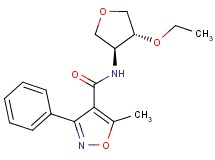 N-[(3S*,4R*)-4-ethoxytetrahydrofuran-3-yl]-5-methyl-3-phenylisoxazole-4-carboxamide
