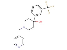 1-(4-pyridinylmethyl)-4-[3-(trifluoromethyl)phenyl]-4-piperidinol