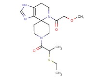 1'-[2-(ethylthio)propanoyl]-5-(methoxyacetyl)-1,5,6,7-tetrahydrospiro[imidazo[4,5-c]pyridine-4,4'-piperidine]