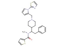 N-methyl-N-[2-phenyl-1-(1-{[1-(1,3-thiazol-2-yl)-1H-pyrrol-2-yl]methyl}-4-piperidinyl)ethyl]-2-thiophenecarboxamide