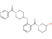 1-(2-{[1-(3-pyridinylcarbonyl)-4-piperidinyl]oxy}benzoyl)-3-piperidinol