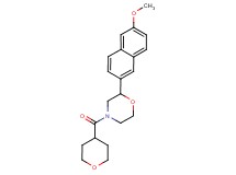2-(6-methoxy-2-naphthyl)-4-(tetrahydro-2H-pyran-4-ylcarbonyl)morpholine