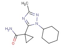 1-(1-cyclohexyl-3-methyl-1H-1,2,4-triazol-5-yl)cyclopropanecarboxamide