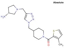 (3R)-1-{[1-({1-[(3-methyl-2-thienyl)carbonyl]-4-piperidinyl}methyl)-1H-1,2,3-triazol-4-yl]methyl}-3-pyrrolidinamine bis(trifluoroacetate)
