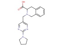 2-[(2-pyrrolidin-1-ylpyrimidin-5-yl)methyl]-1,2,3,4-tetrahydroisoquinoline-3-carboxylic acid