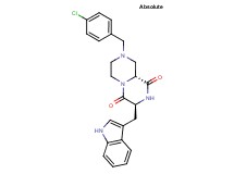 (3S,9aR)-8-(4-chlorobenzyl)-3-(1H-indol-3-ylmethyl)tetrahydro-2H-pyrazino[1,2-a]pyrazine-1,4(3H,6H)-dione