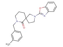2-(1,3-benzoxazol-2-yl)-7-(3-methylbenzyl)-2,7-diazaspiro[4.5]decan-6-one
