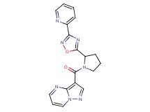 3-({2-[3-(2-pyridinyl)-1,2,4-oxadiazol-5-yl]-1-pyrrolidinyl}carbonyl)pyrazolo[1,5-a]pyrimidine