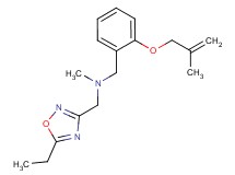 1-(5-ethyl-1,2,4-oxadiazol-3-yl)-N-methyl-N-{2-[(2-methylprop-2-en-1-yl)oxy]benzyl}methanamine