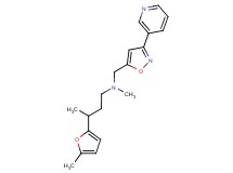 N-methyl-3-(5-methyl-2-furyl)-N-{[3-(3-pyridinyl)-5-isoxazolyl]methyl}-1-butanamine