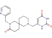 6-{[9-oxo-8-(pyridin-2-ylmethyl)-2,8-diazaspiro[5.5]undec-2-yl]methyl}pyrimidine-2,4(1H,3H)-dione