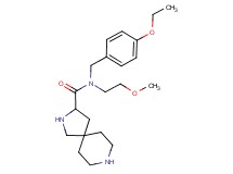 N-(4-ethoxybenzyl)-N-(2-methoxyethyl)-2,8-diazaspiro[4.5]decane-3-carboxamide dihydrochloride