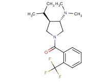 (3S*,4R*)-4-isopropyl-N,N-dimethyl-1-[2-(trifluoromethyl)benzoyl]-3-pyrrolidinamine