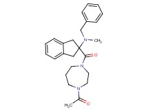 2-[(4-acetyl-1,4-diazepan-1-yl)carbonyl]-N-benzyl-N-methyl-2-indanamine