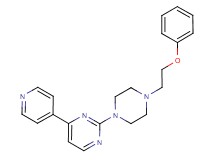 2-[4-(2-phenoxyethyl)-1-piperazinyl]-4-(4-pyridinyl)pyrimidine
