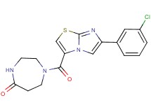 1-{[6-(3-chlorophenyl)imidazo[2,1-b][1,3]thiazol-3-yl]carbonyl}-1,4-diazepan-5-one