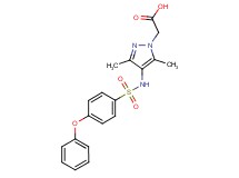(3,5-dimethyl-4-{[(4-phenoxyphenyl)sulfonyl]amino}-1H-pyrazol-1-yl)acetic acid
