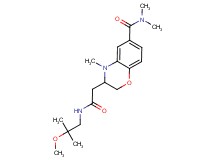 3-{2-[(2-methoxy-2-methylpropyl)amino]-2-oxoethyl}-N,N,4-trimethyl-3,4-dihydro-2H-1,4-benzoxazine-6-carboxamide