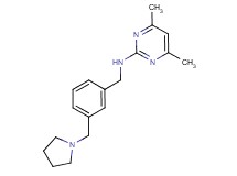 4,6-dimethyl-N-[3-(pyrrolidin-1-ylmethyl)benzyl]pyrimidin-2-amine