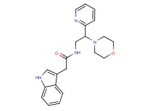 2-(1H-indol-3-yl)-N-(2-morpholin-4-yl-2-pyridin-2-ylethyl)acetamide