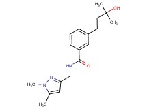 N-[(1,5-dimethyl-1H-pyrazol-3-yl)methyl]-3-(3-hydroxy-3-methylbutyl)benzamide