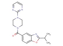 2-isopropyl-5-{[4-(2-pyrimidinyl)-1-piperazinyl]carbonyl}-1,3-benzoxazole