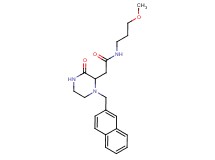 N-(3-methoxypropyl)-2-[1-(2-naphthylmethyl)-3-oxo-2-piperazinyl]acetamide