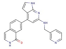 7-{6-[(pyridin-3-ylmethyl)amino]-1H-pyrrolo[2,3-b]pyridin-4-yl}isoquinolin-1(2H)-one