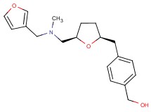 {4-[((2S*,5R*)-5-{[(3-furylmethyl)(methyl)amino]methyl}tetrahydrofuran-2-yl)methyl]phenyl}methanol