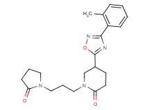 5-[3-(2-methylphenyl)-1,2,4-oxadiazol-5-yl]-1-[3-(2-oxo-1-pyrrolidinyl)propyl]-2-piperidinone