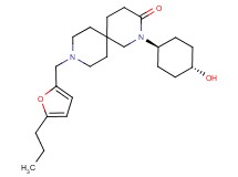 2-(trans-4-hydroxycyclohexyl)-9-[(5-propyl-2-furyl)methyl]-2,9-diazaspiro[5.5]undecan-3-one
