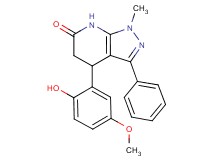 4-(2-hydroxy-5-methoxyphenyl)-1-methyl-3-phenyl-1,4,5,7-tetrahydro-6H-pyrazolo[3,4-b]pyridin-6-one