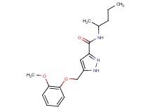 5-[(2-methoxyphenoxy)methyl]-N-(1-methylbutyl)-1H-pyrazole-3-carboxamide