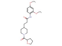 N-(2,4-dimethoxyphenyl)-3-[1-(tetrahydro-2-furanylcarbonyl)-4-piperidinyl]propanamide