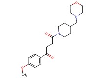1-(4-methoxyphenyl)-4-[4-(4-morpholinylmethyl)-1-piperidinyl]-4-oxo-1-butanone