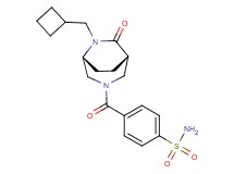 4-{[(1S*,5R*)-6-(cyclobutylmethyl)-7-oxo-3,6-diazabicyclo[3.2.2]non-3-yl]carbonyl}benzenesulfonamide