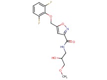5-[(2,6-difluorophenoxy)methyl]-N-(2-hydroxy-3-methoxypropyl)-3-isoxazolecarboxamide
