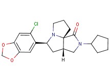 (3aS*,5S*,9aS*)-5-(6-chloro-1,3-benzodioxol-5-yl)-2-cyclopentylhexahydro-7H-pyrrolo[3,4-g]pyrrolizin-1(2H)-one
