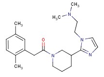 2-(2-{1-[(2,5-dimethylphenyl)acetyl]-3-piperidinyl}-1H-imidazol-1-yl)-N,N-dimethylethanamine