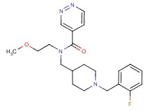N-{[1-(2-fluorobenzyl)piperidin-4-yl]methyl}-N-(2-methoxyethyl)pyridazine-4-carboxamide