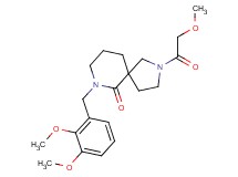 7-(2,3-dimethoxybenzyl)-2-(methoxyacetyl)-2,7-diazaspiro[4.5]decan-6-one