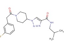 1-{1-[(3-fluorophenyl)acetyl]-4-piperidinyl}-N-isobutyl-1H-1,2,3-triazole-4-carboxamide
