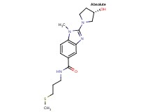 2-[(3S)-3-hydroxy-1-pyrrolidinyl]-1-methyl-N-[3-(methylthio)propyl]-1H-benzimidazole-5-carboxamide