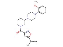 1-{1-[(5-isopropyl-3-isoxazolyl)carbonyl]-3-piperidinyl}-4-(2-methoxyphenyl)piperazine