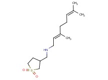(2E)-N-[(1,1-dioxidotetrahydro-3-thienyl)methyl]-3,7-dimethyl-2,6-octadien-1-amine